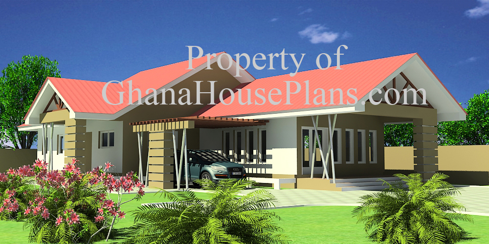 3 Bedroom Single Storey Family House in Ghana, Created by Ghana Homes Group